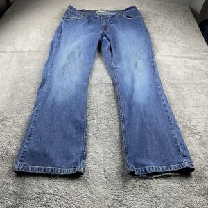 Levis Signature Bootcut Jeans Womens 18 Medium Blue Medium Wash Mid Rise Stretch